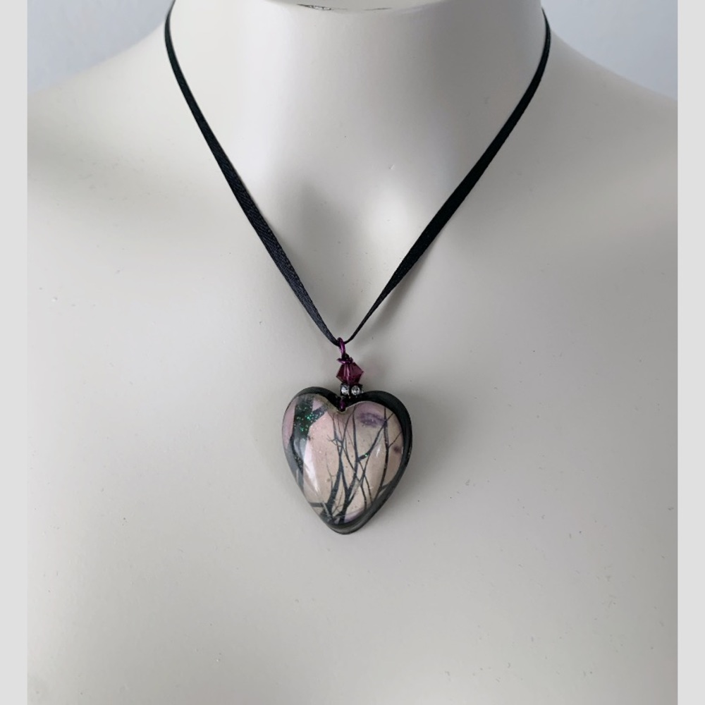 Handmade Tree Branch Print Necklace
